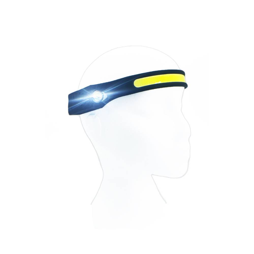 Head Lamp – Rechargeable 12cm COB Band Light with Spotlight