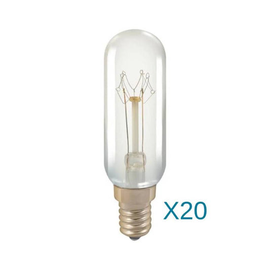 20x 40W Cooker Hood Lamp 2800k SES-E14 PACK OF 20