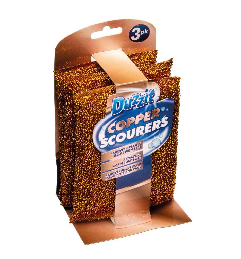 Duzzit Copper Scourer Pads 3 Pack