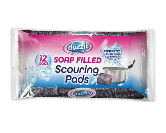 Duzzit Soap Filled Scouring Pads 12s