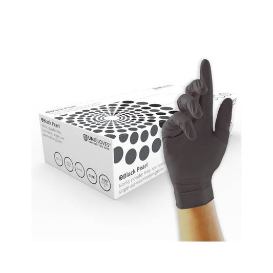 Uniglove black pearl disposable gloves