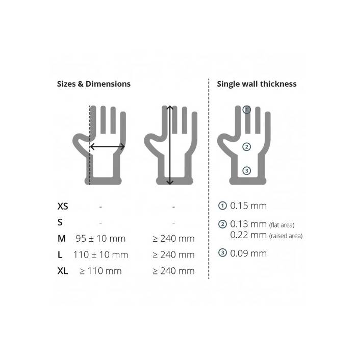 uniglove glove size guide