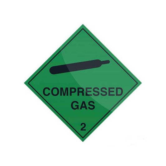 compressed gas warning sticker
