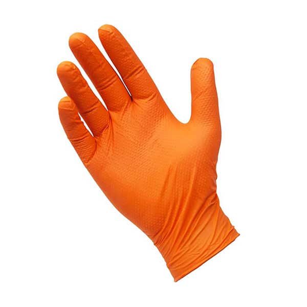 CASE - Uniglove PRO.TECT Orange HD – Disposable Heavy Duty Orange Nitrile  Gloves 10 x 100pk